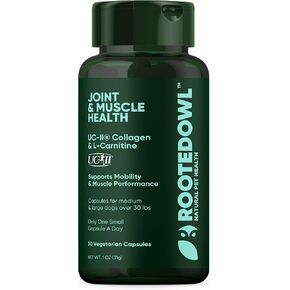 Joint and Muscle Health - Hip and Joint Supplement for Dogs with UC-II Type II Collagen and L-Carnitine - Medium and Large Dog Joint Supplement - 30/ct