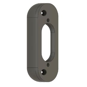 Angled Doorbell Mount compatible with Reolink Video Doorbell (Black, 35-Degree)