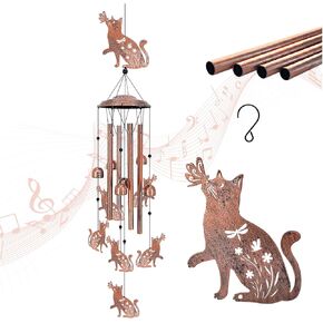 Dog Wind Chimes Outdoor Dog Gifts for Women/Men/Mom/Grandma/Wife/Friends Birthday Gifts Memorial Gift Metal WindChimes for Outside/Indoors, Home, Lawn, Porch, Patio, Garden Decor, Yard Decorations