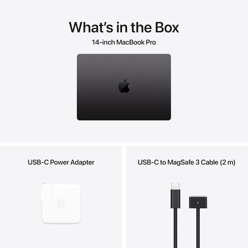 Apple 2024 MacBook Pro Laptop with M4 Pro, 12‑core CPU, 16‑core GPU: Built for Apple Intelligence, 14.2-inch Liquid Retina XDR Display, 24GB Unified Memory, 512GB SSD Storage; Space Black in Saudi Arabia
