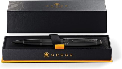 Cross Bailey Matte Red Lacquer Fountain Pen with polished black PVD appointments, Extra Fine Nib in Saudi Arabia