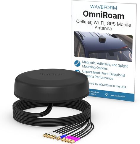 OmniRoam 7-in-1 Low-Profile Mobile Antenna – High-Performance, Rugged Fleet Antenna for Peplink, Cradlepoint, Cisco (4x4 Cellular, 2x2 WiFi, GPS) in Saudi Arabia