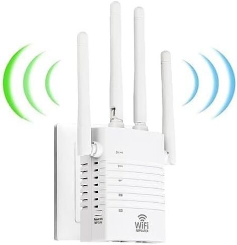 معزز إشارة موسع نطاق WiFi يصل إلى 12880 قدمًا مربعًا و105 أجهزة، مضخم نطاق WiFi موسع نطاق WiFi، معزز إشارة موسعات WiFi للمنزل، مكرر الإنترنت مع منفذ إيثرنت in Kuwait