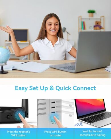 معزز إشارة موسع نطاق WiFi يصل إلى 12880 قدمًا مربعًا و105 أجهزة، مضخم نطاق WiFi موسع نطاق WiFi، معزز إشارة موسعات WiFi للمنزل، مكرر الإنترنت مع منفذ إيثرنت in Kuwait