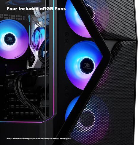 iBUYPOWER Slate 8 MESH Gaming PC Computer Desktop SMI7N47S01 (Intel Core i7 14700F CPU, NVIDIA GeForce RTX 4070 Super 12GB GPU, 16GB DDR5 Non-RGB 5200MHz RAM, 2TB NVMe, WiFi Ready, Windows 11 Home) in Saudi Arabia