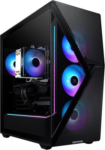 iBUYPOWER Slate 8 MESH Gaming PC Computer Desktop SMI7N47S01 (Intel Core i7 14700F CPU, NVIDIA GeForce RTX 4070 Super 12GB GPU, 16GB DDR5 Non-RGB 5200MHz RAM, 2TB NVMe, WiFi Ready, Windows 11 Home) in Saudi Arabia