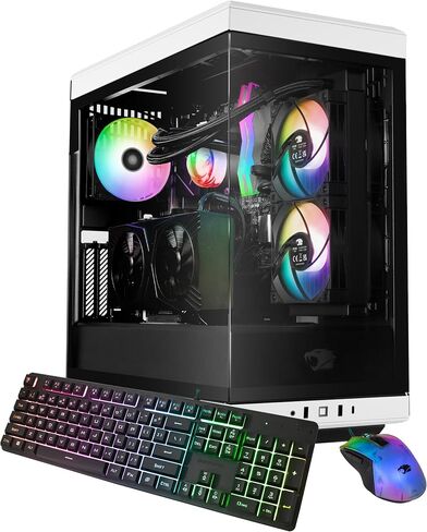 iBUYPOWER Slate 8 MESH Gaming PC Computer Desktop SMI7N47S01 (Intel Core i7 14700F CPU, NVIDIA GeForce RTX 4070 Super 12GB GPU, 16GB DDR5 Non-RGB 5200MHz RAM, 2TB NVMe, WiFi Ready, Windows 11 Home) in Saudi Arabia