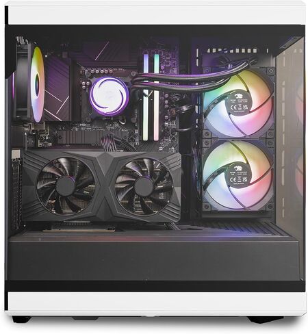 iBUYPOWER Slate 8 MESH Gaming PC Computer Desktop SMI7N47S01 (Intel Core i7 14700F CPU, NVIDIA GeForce RTX 4070 Super 12GB GPU, 16GB DDR5 Non-RGB 5200MHz RAM, 2TB NVMe, WiFi Ready, Windows 11 Home) in Saudi Arabia