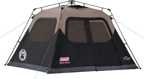 Coleman Cabin Tent with 1-Minute Setup, 4/6/8/10 Person Instant Tent with Weatherproof Floor, Pre-Attached Poles, Air Vent, & Carry Bag in Saudi Arabia