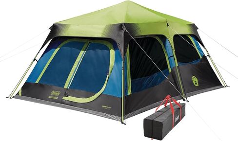 Coleman Cabin Tent with 1-Minute Setup, 4/6/8/10 Person Instant Tent with Weatherproof Floor, Pre-Attached Poles, Air Vent, & Carry Bag in Saudi Arabia
