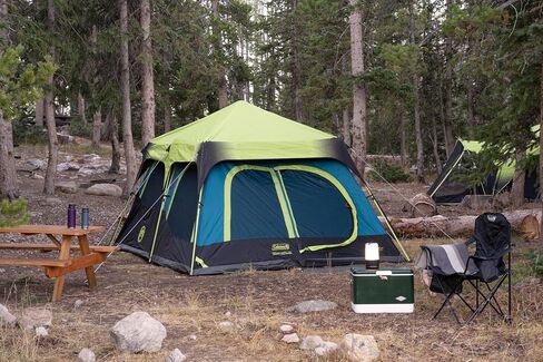Coleman Cabin Tent with 1-Minute Setup, 4/6/8/10 Person Instant Tent with Weatherproof Floor, Pre-Attached Poles, Air Vent, & Carry Bag in Saudi Arabia