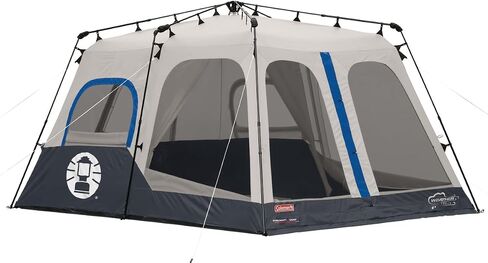 Coleman Cabin Tent with 1-Minute Setup, 4/6/8/10 Person Instant Tent with Weatherproof Floor, Pre-Attached Poles, Air Vent, & Carry Bag in Saudi Arabia