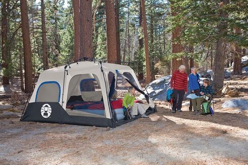 Coleman Cabin Tent with 1-Minute Setup, 4/6/8/10 Person Instant Tent with Weatherproof Floor, Pre-Attached Poles, Air Vent, & Carry Bag in Saudi Arabia