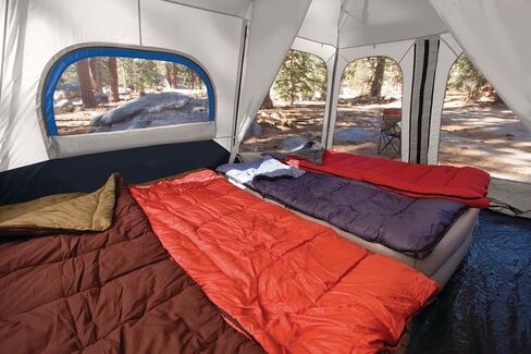 Coleman Cabin Tent with 1-Minute Setup, 4/6/8/10 Person Instant Tent with Weatherproof Floor, Pre-Attached Poles, Air Vent, & Carry Bag in Saudi Arabia