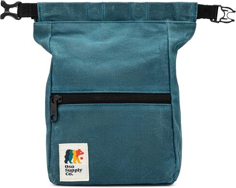 Kulshan Bouldering Bucket, Large Size Chalk Bag for Rock Climbing, Chalk Pot with Magnetic Roll Down Closure, Brush Loop, Zippered Pockets for Climbers, Weightlifting in Saudi Arabia
