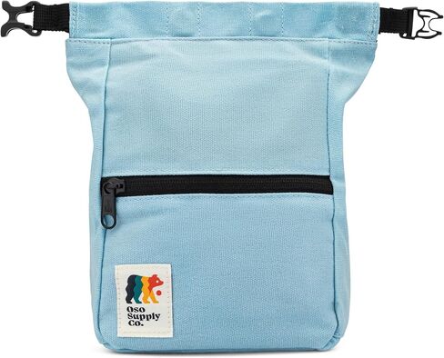 Kulshan Bouldering Bucket, Large Size Chalk Bag for Rock Climbing, Chalk Pot with Magnetic Roll Down Closure, Brush Loop, Zippered Pockets for Climbers, Weightlifting in Saudi Arabia