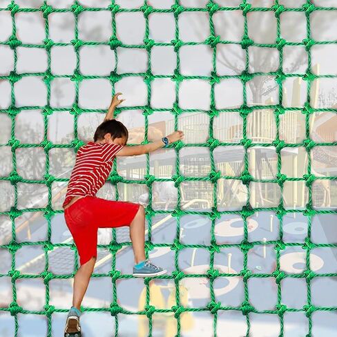 Outdoor & Indoor Premium Climbing Net - 8 Sizes Polyester Fiber. Easy Install with Extras. Handcrafted & Practical. Ideal Gift. (3ft x 6ft) in Saudi Arabia