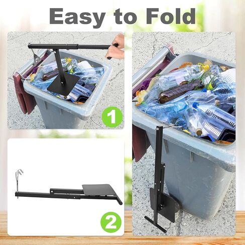 ikare Manual Trash Compactor for 60-100L Bins, Trash Compactor for Kitchen, Portable Small Trash Compactor, Waste Bin Compactor for Fast Food Restaurant in Kuwait