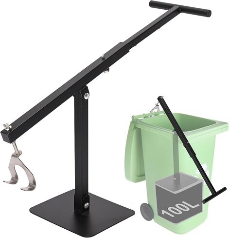 Touchless Manual Trash Compactor - Trash Can Compactor for Kitchen, Iron Trash Bin Compactor for Outdoor, Garbage Compactor for 60-100l Wheelie Bins in Kuwait