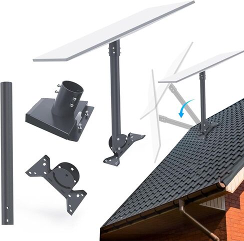 Starlink Gen 3 Mount,Compatible with Starlink Standard V3 for Starlink Gen 3 Standard Dish Antennas,Starlink Standard V3 Roof Mount Adapter for Pole Mounting,Wall Mounting(Gray)… in Saudi Arabia