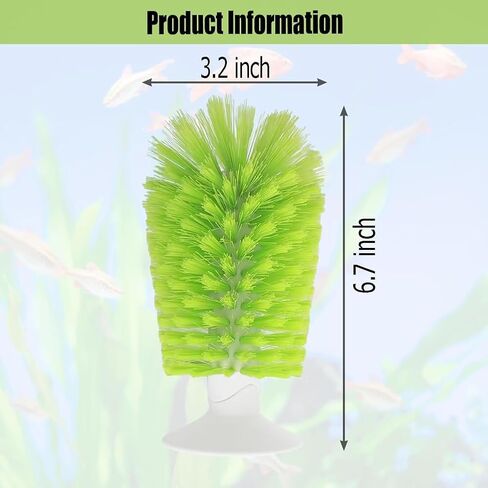 Turtle Brush with Suction Cup for Tank Scratches Back Brush Shell Cleaning Brush Scrub Red Eared Slider Turtle Exfoliate Brush for Remove Turtle Shell Scutes (Green) in Saudi Arabia