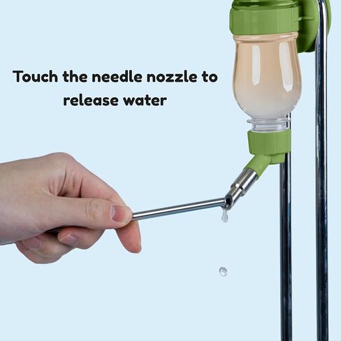 زجاجة مياه صغيرة للحيوانات مضادة للتسرب للشنشيلة والطيور والهامستر والخنازير الغينية والأرانب والحيوانات الأليفة الصغيرة الأخرى. (أزرق، 8.12 أونصة) in Kuwait