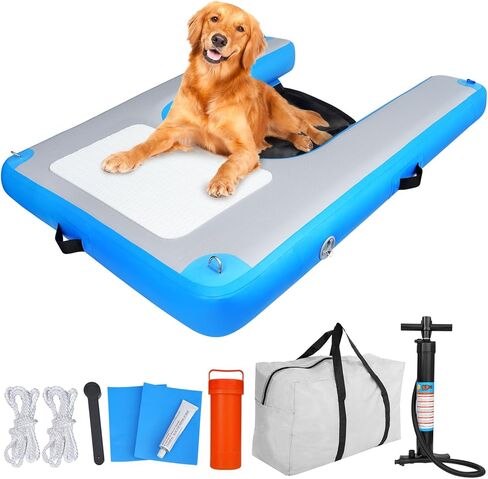 Inflatable Dog Float Floating Ramps, for Dog on Water Ladder Steps Ramp for Pools Boats Docks in Saudi Arabia