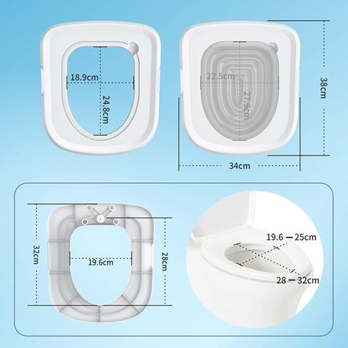 Cat Toilet Training Kit, Seat Cat Toilet Training Kit,Cat Toilet Trainer for Pet Cleaning,Cat Toilet Training Kit Universal Reusable Environmentally Friendly Cat Toilet Trainer for Pet Cleaning(Grey) in Saudi Arabia
