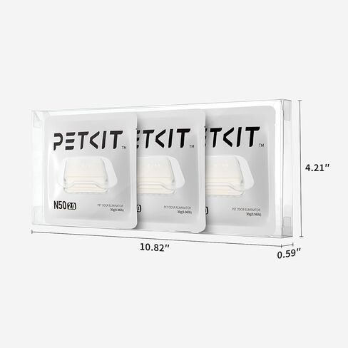 PETKIT N50 Odor Eliminator 2.0 Exclusive for PuraMax Self-Cleaning Cat Litter Box, Cat Toilet Odor Control(Pack of 3) in Saudi Arabia