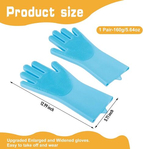 Pet Beauty Gloves, Heat-Resistant Silicone, 5 Finger Design for Bathing and Massaging Dogs and Cats (Cherry Blossom Powder) in Saudi Arabia