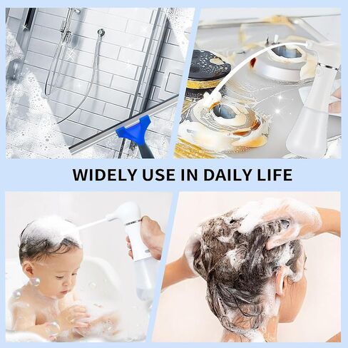Electric Foaming Soap Dispenser,IPX7 Dog Shampoo Sprayer,400ML Capacity Pet Shower Bath Supplies Automatic Foaming Machine for Dog Deep Cleaning,Kitchen Dish Wash,Bathroom Floor Wash,Window Cleaning in Saudi Arabia