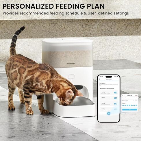 وحدة تغذية أوتوماتيكية للقطط من PET MARVEL مع كاميرا M3 PRO، فيديو عالي الدقة 1080 بكسل مع رؤية ليلية، وحدة تغذية تلقائية للحيوانات الأليفة مع صوت ثنائي الاتجاه، كشف الحركة والصوت، تطبيق WiFi 2.4 جيجا هرتز، وحدة تغذية موقوتة للقطط والكلاب in Saudi Arabia