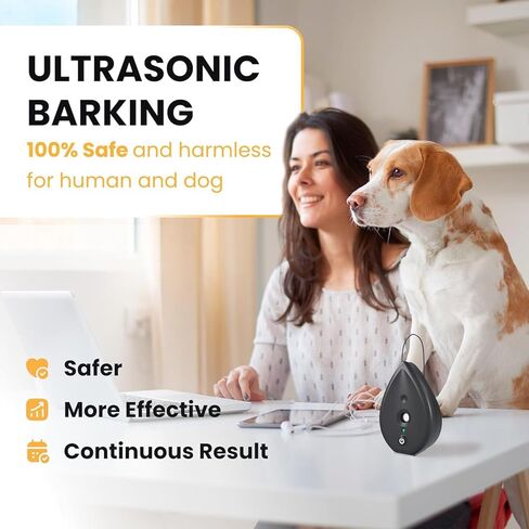 STÙNICK Anti Bark Device and 75 Feet Neighbor Dog Silencer - 3 Level Bark Box Anti Bark Device, Bark Stop Devices Ultrasonic Dog Bark Control, Outdoor Bark Deterrent in Kuwait