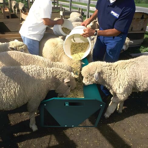 Livestock Feeding Trough 45", Heavy Duty 22 Gallon Capacity Livestock Trough, Galvanized Steel Sheep Feeder Trough for Horse, Goat, Sheep, Cattle, Cow, Pig, Alpaca in Saudi Arabia