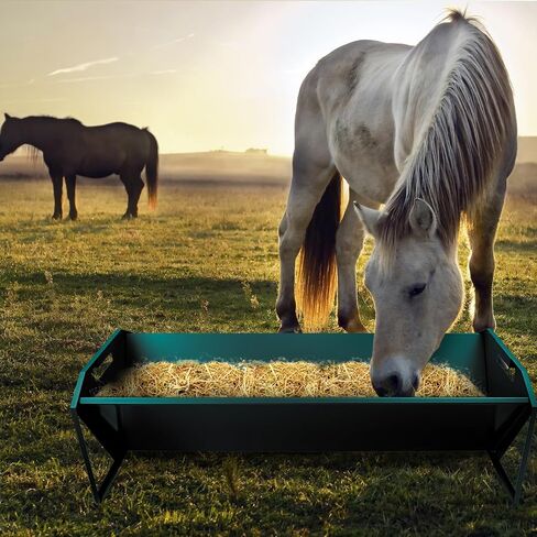 Livestock Feeding Trough 45", Heavy Duty 22 Gallon Capacity Livestock Trough, Galvanized Steel Sheep Feeder Trough for Horse, Goat, Sheep, Cattle, Cow, Pig, Alpaca in Saudi Arabia