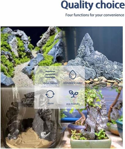 Seiryu Stones Natural Slate Stone Rocks 2 to 6 inch Aquariums Stone for Aquascaping, Aquariums, Terrariums, Vivariums Decorative Stone,Reptile Enclosures,Paludariums,and Gardens（5Lb） in Saudi Arabia