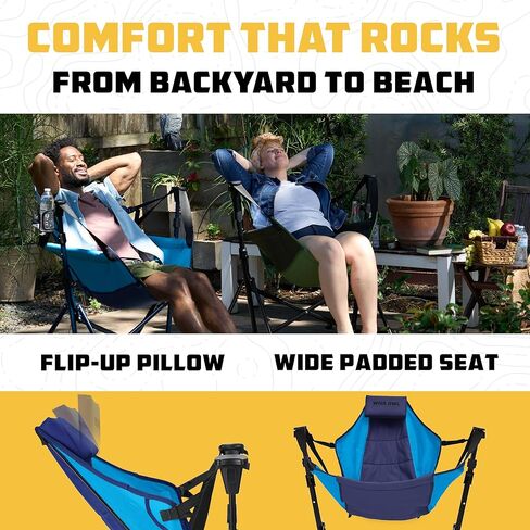 Wise Owl Outfitters Ultimate Comfort Camping Hammock Chair - Adjustable Height, Backrest, and Padded Seat - Perfect for Short & Tall Adventurers - Green in Saudi Arabia