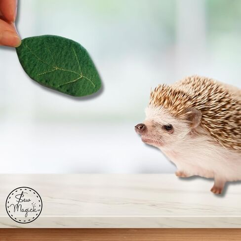 Mint Stuffed Fleece Leaves Hedgehog Toy Enrichment Cage Buddy Mint Stick Alternative in Saudi Arabia