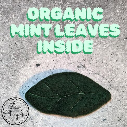 Mint Stuffed Fleece Leaves Hedgehog Toy Enrichment Cage Buddy Mint Stick Alternative in Saudi Arabia