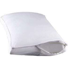STONECREST Gusseted Pillow Protector - 1 PC, Zipper Premium Gusset Pillow Encasement Covers(300tc Sateen-Gusset, Queen)