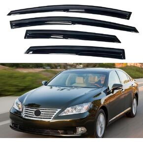 Window Visor Compatible with Ford Fusion 2013-2020, Rain Guard Tape-On Extra Durable Sun Wind Air Side Vent Window Deflector, 2013 2014 2015 2016 2017 2018 2019 2020