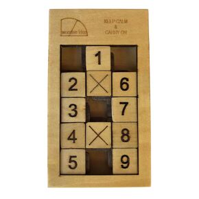 variation challenging wood puzzles brain game teasers for adult 5-10 minute relax at living room (1-9 slide)