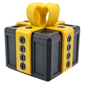 The Annoying Gift Box - The Full Size Viral Gift That Adds a Twist to Your Celebrations! (Black/Gold) in Saudi Arabia