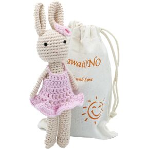 Bunny Family, Bunny Mom, Handmade Bunny Crochet Plushie Doll, Amigurumi Doll, Baby/Toddler Doll (Bunny Mom)