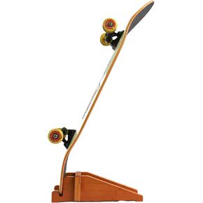 COR Surf Skateboard Floor Stand | Premium Bamboo Skateboard Display Holder | No More Tripping Over Boards