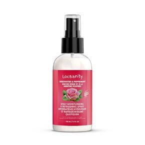 Locsanity Daily Moisturizing Refreshing Spray - Rose Water and Peppermint Hair Scalp Moisturizer for Locs and Dreadlocks (12oz)