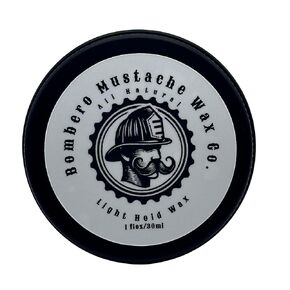 Mustache Wax Light hold - Bombero Mustache Wax Co. - Easy Application, Restyleable, lasting hold - Most Advanced All Natural Formula Holds up to Hard Work and Exercise - 1 OZ tin (Woodsy)
