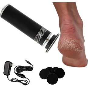 Latest Upgraded 2024 Electric Foot Callus Remover and 60pcs Replaceable Sandpaper Refill Discs, Electric Callus Remover for Feet, Electric Foot File Callus Remover, Foot Callus Remover, Silver