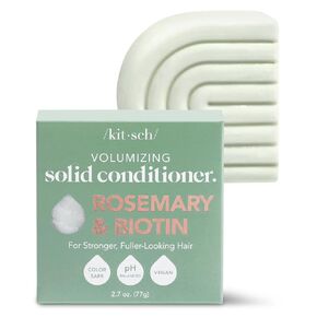 Kitsch Rosemary & Biotin Natural Hair Conditioner Bar, Organic, Vegan, Volumizing, Hydrating & Cleansing Conditioner for Curly or Straight Hair, Plastic, Paraben & Sulfate Free, Eco Friendly, 2.7 oz