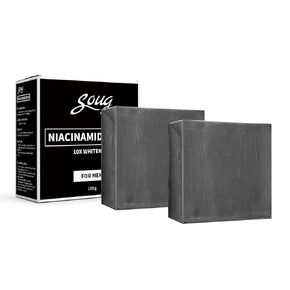 2 Pcs Charcoal Face Soap, Men Soap for Bar Soap, Face Soap Bar for Men Women, Handmade Soap for Face & Body, Charcoal Soap for All Skin Types (1)